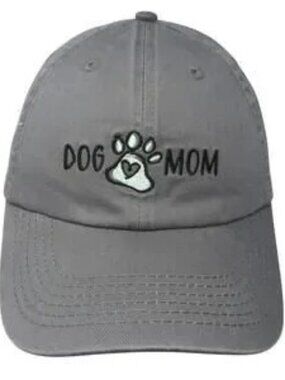 OPEN ROAD DOG MOM GRAY ADJUSTABLE HAT